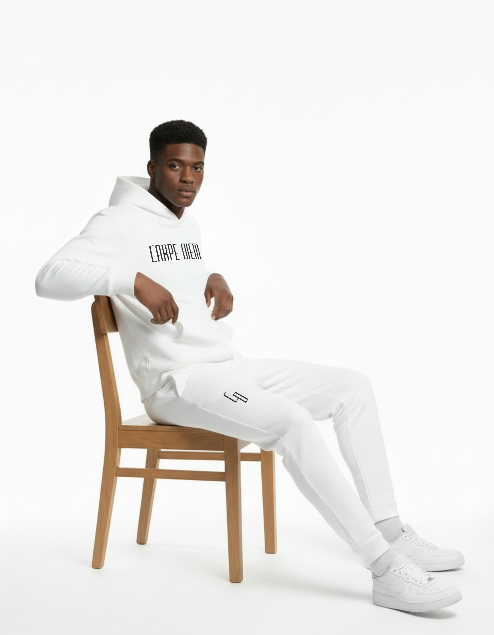 Carpe Diem Seize The Day Embroidered Sweatpants