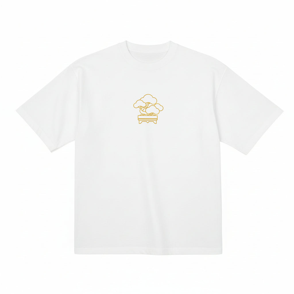 Japanese Bonsai | Embroidered 300GSM Organic Cotton T shirt