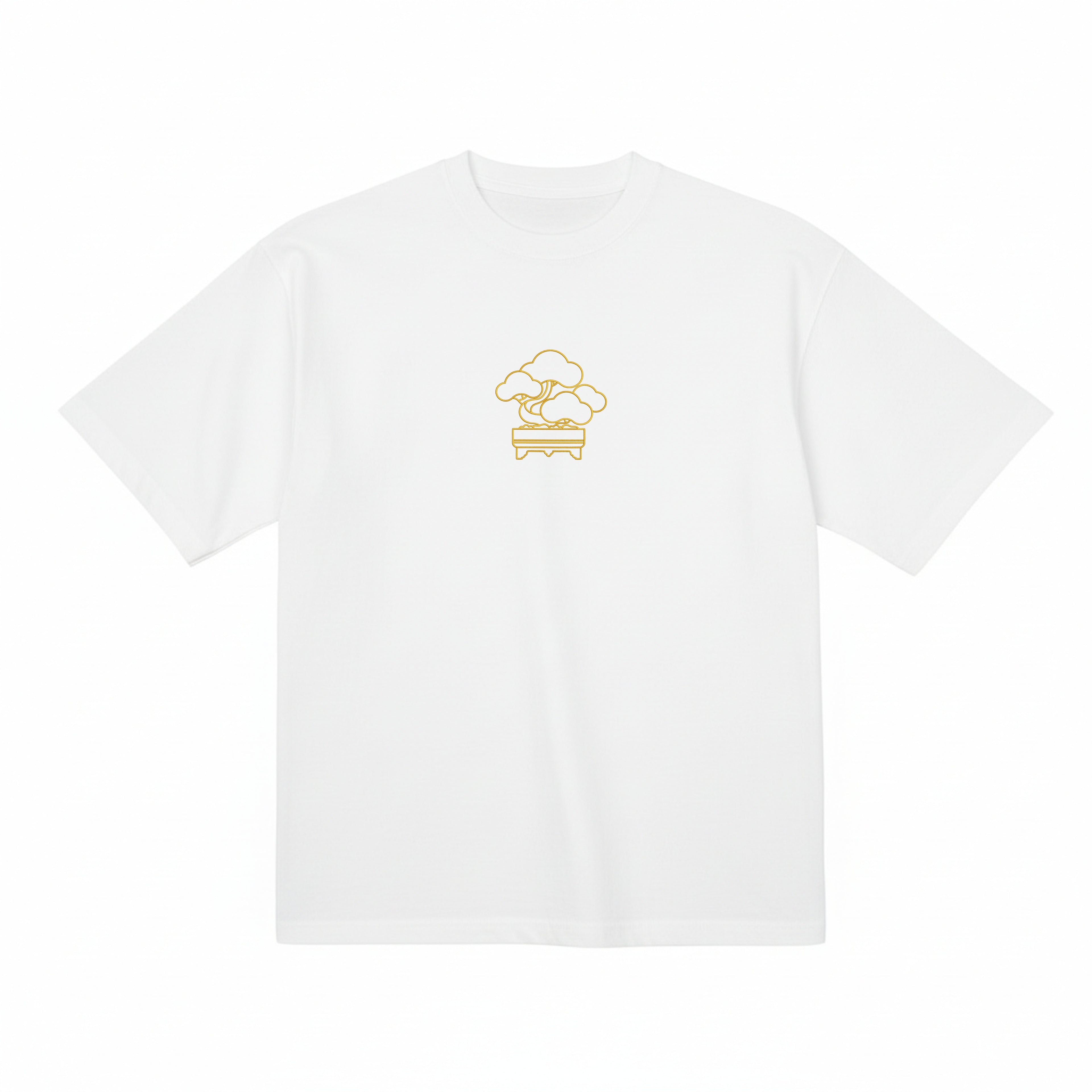 Japanese Bonsai | Embroidered 300GSM Organic Cotton T shirt