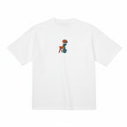 Abstract Rose Lady Mural Embroidered Premium Cotton T shirt | Spring Collection