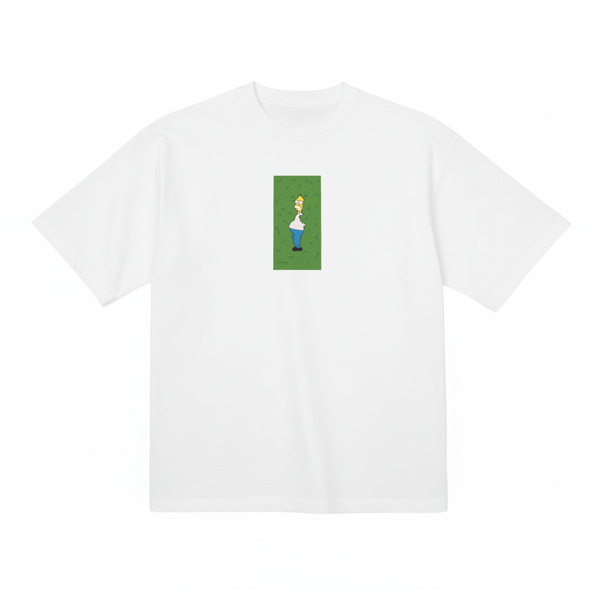 Homer Simpson Hiding in Bush Embroidery Hoodie | Sweatshirt | T-shirt