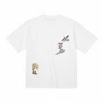 Japanese Samurai Embroidered Heavyweight Premium Cotton T shirt
