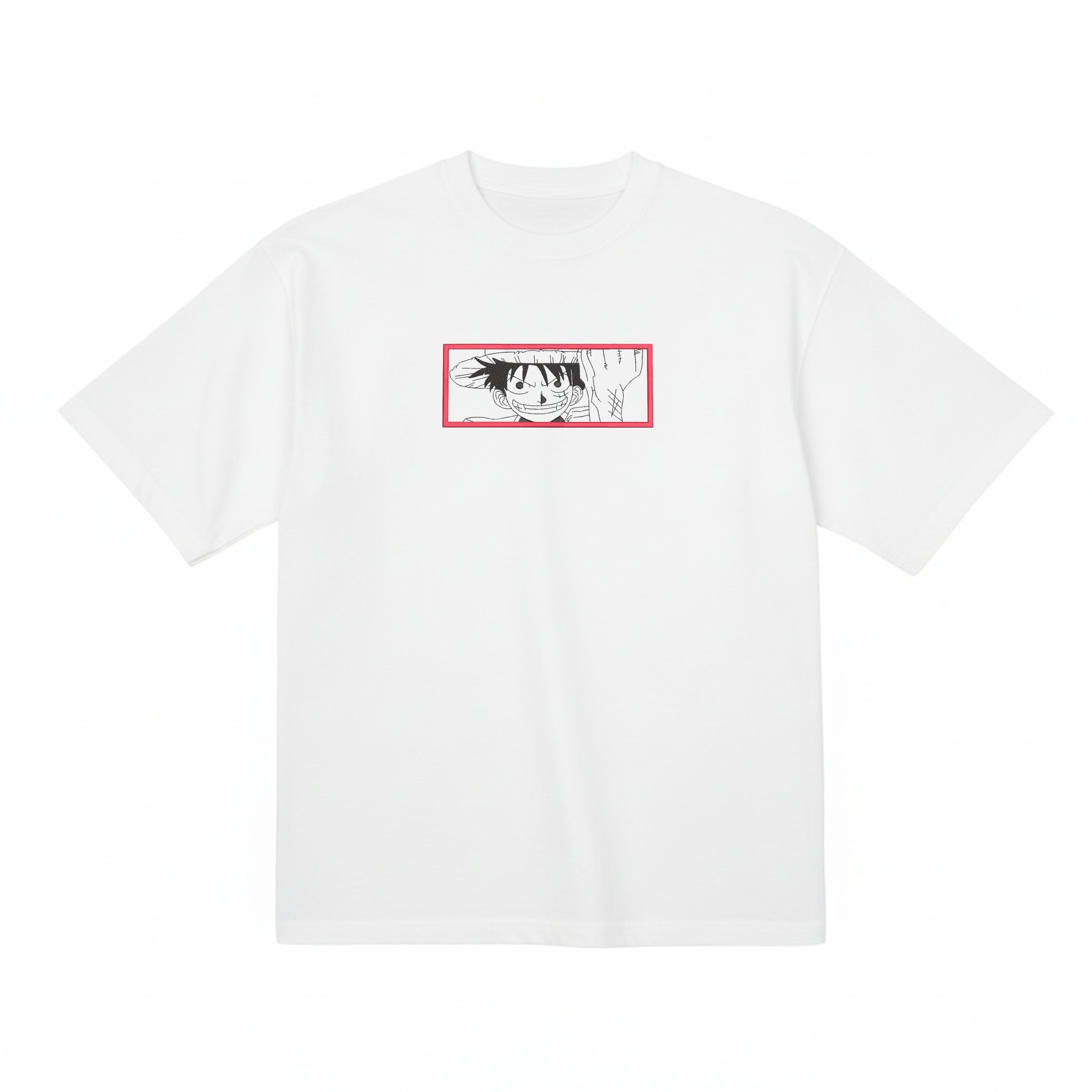 One Piece Monkey D Luffy Embroidered Premium T shirt