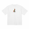 Abstract Tulip Lady Mural Embroidered Premium T shirt