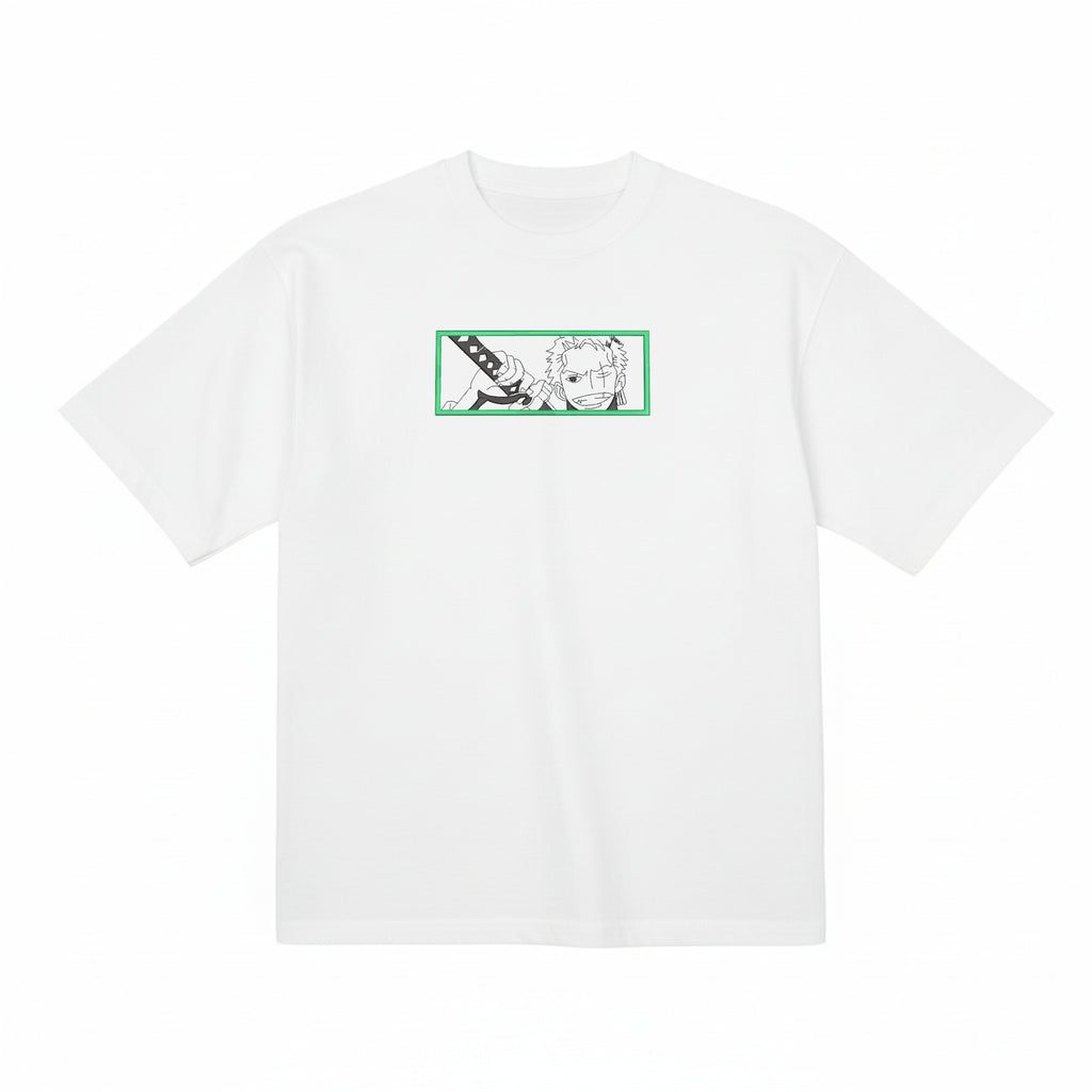 One Piece Roronoa Zoro Embroidered Premium T shirt