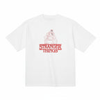 Stranger Things Cast Line Art Embroidered Premium T shirt