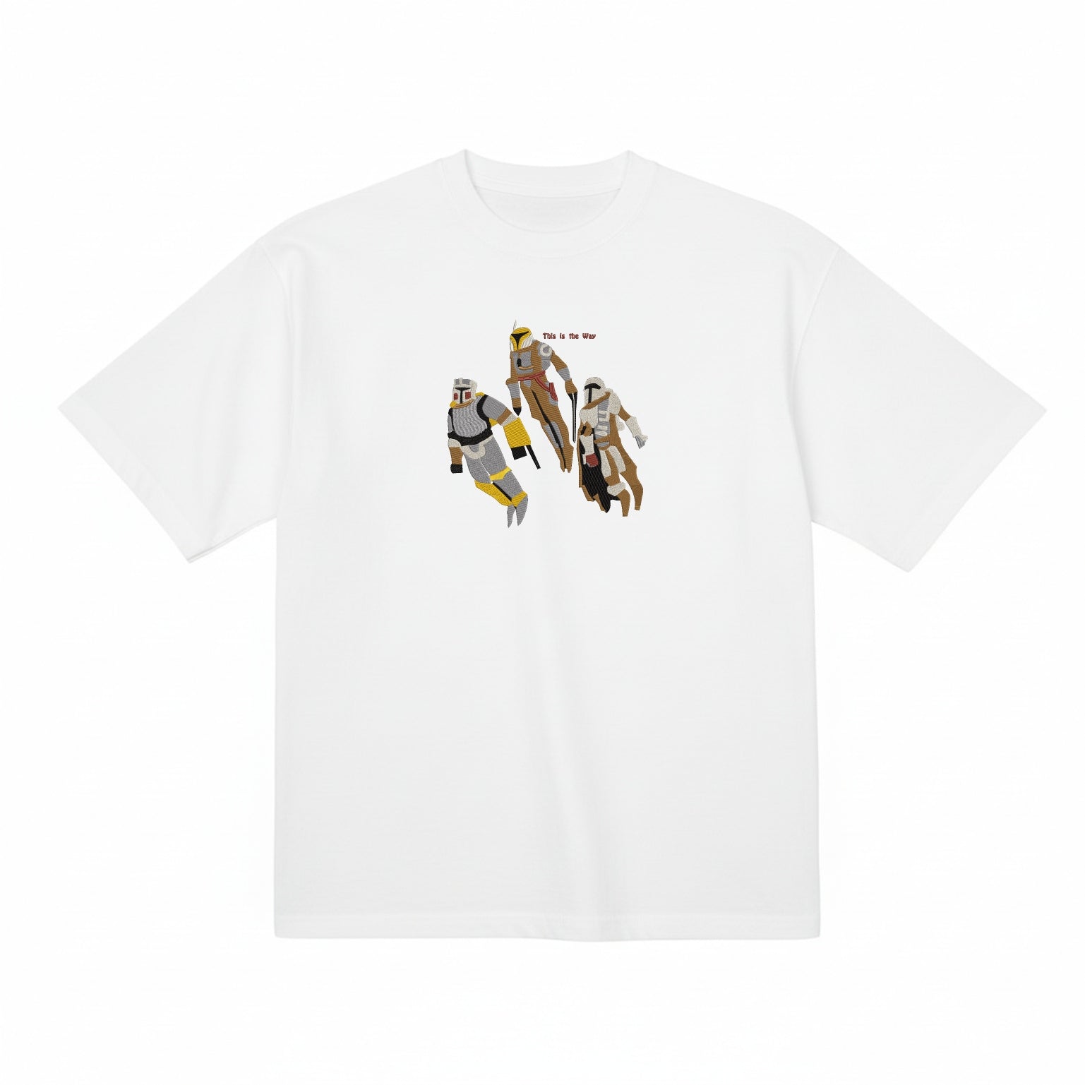 Embroidered This Is The Way Premium Cotton Heavyweight T shirt