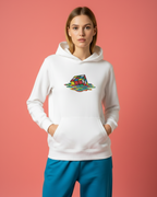 Anamorphic Illusion "Melting Rubik's Cube Embroidery Hoodie | Sweatshirt | T-shirt