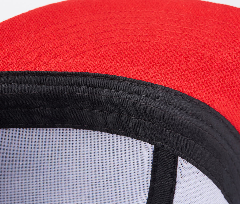 ツートンフラットブリムブラックベースボールキャップ