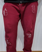 Pantalones deportivos bordados inspirados en Ghibli