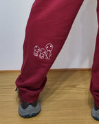 Pantalones deportivos bordados inspirados en Ghibli