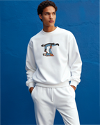 Super-mannn Lifting Bat-mann Embroidery Hoodie | Sweatshirt