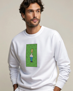 Homer Simpson Hiding in Bush Embroidery Hoodie | Sweatshirt | T-shirt