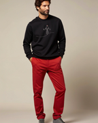 Red Hat Bicycling Embroidery Hoodie | Sweatshirt | T-shirt