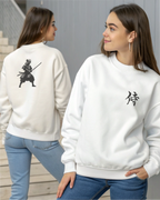 Sudadera con capucha bordada de samurái | Sudadera
