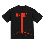 Vintage Akira Anime Graphic T-Shirt | Kaneda Red Motorcycle Cyberpunk Streetwear