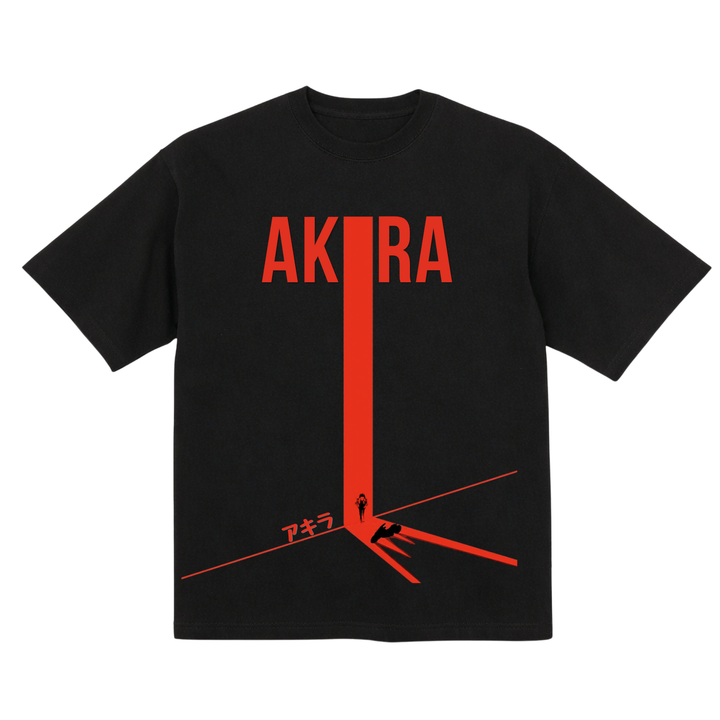 Vintage Akira Anime Graphic T-Shirt | Kaneda Red Motorcycle Cyberpunk Streetwear