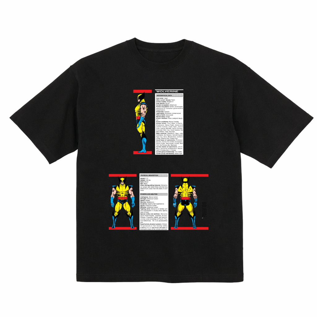 Camiseta Gráfica de Algodón Orgánico Wolverine X Men