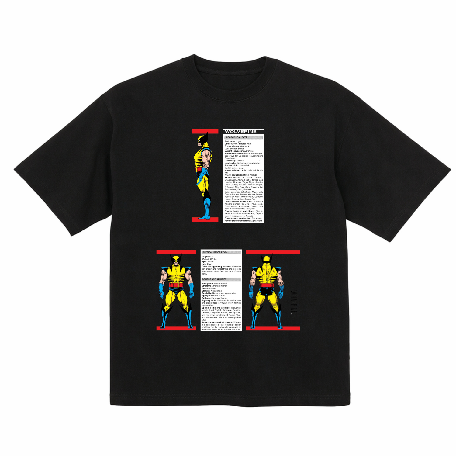 Camiseta Gráfica de Algodón Orgánico Wolverine X Men