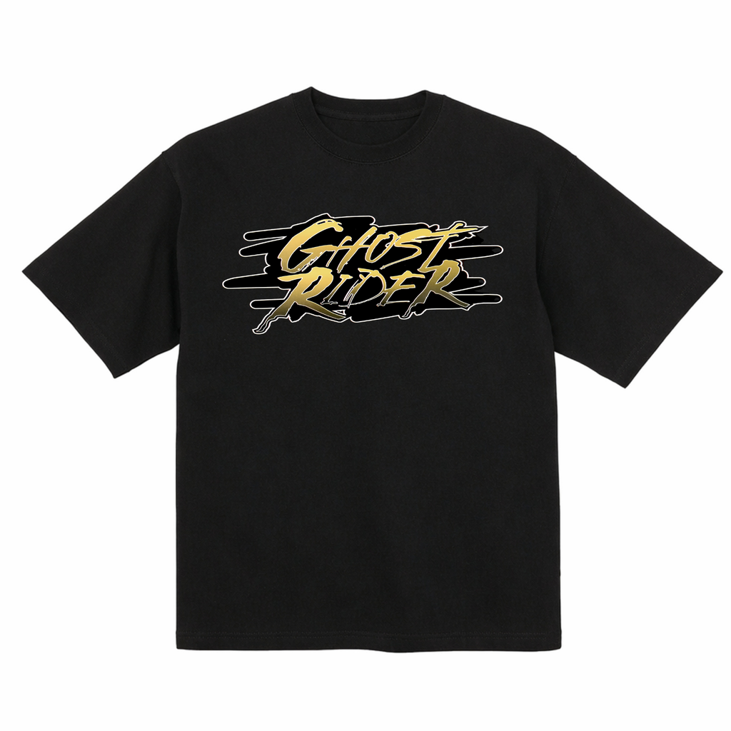 Ghost Rider Johnny Blaze Marvel Knights Organic Cotton Graphic T Shirt 6.5oz 200gsm
