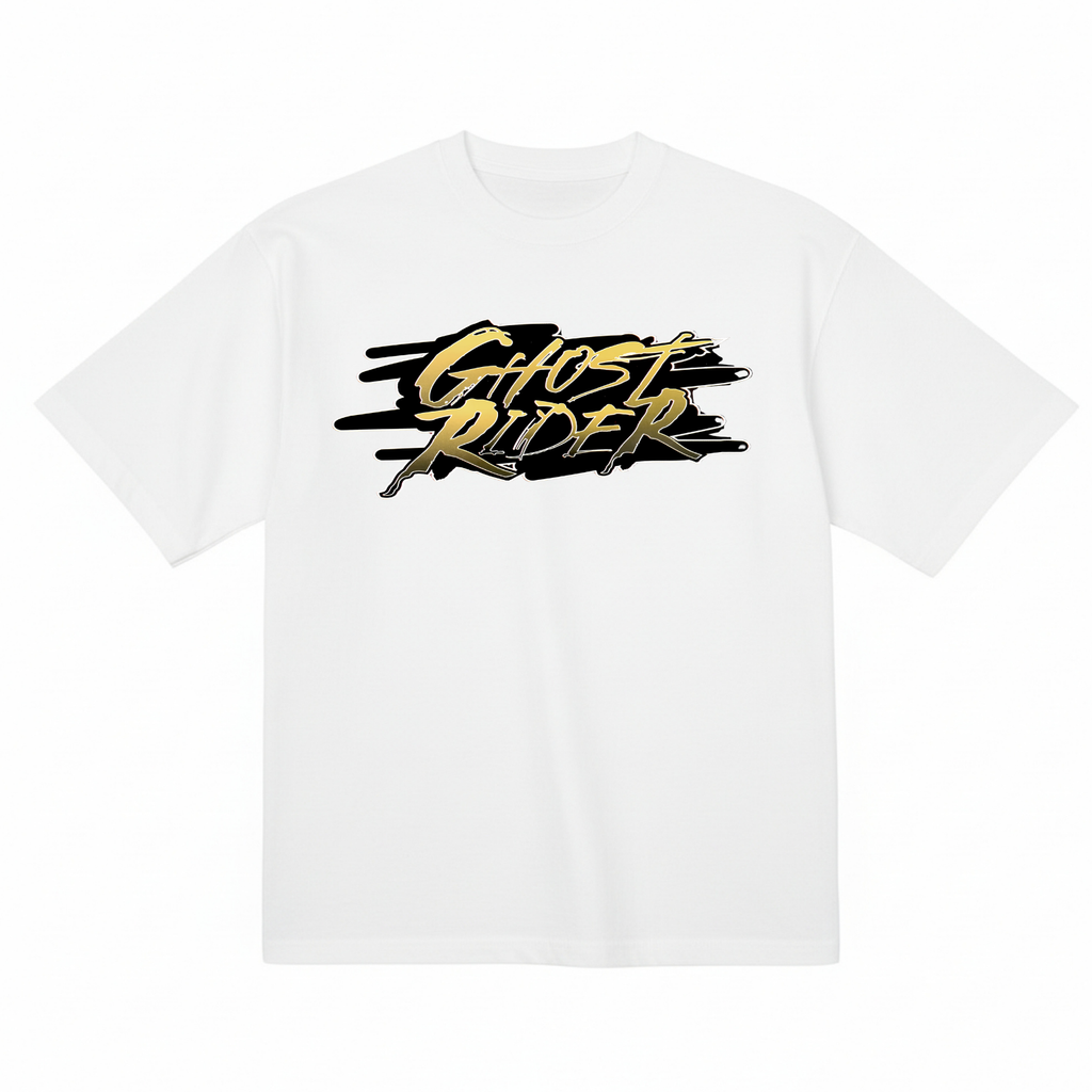 Ghost Rider Johnny Blaze Marvel Knights Organic Cotton Graphic T Shirt 6.5oz 200gsm