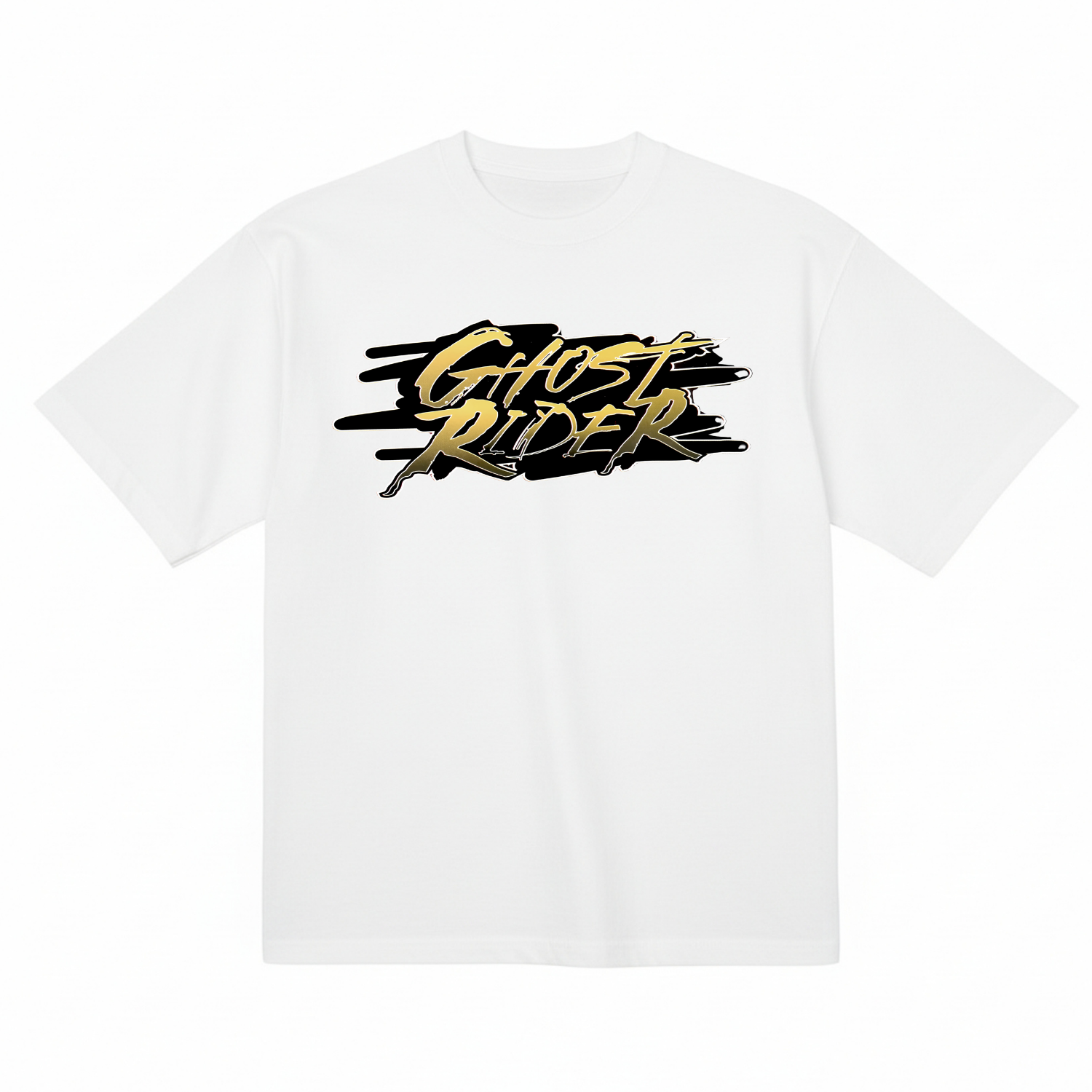 Ghost Rider Johnny Blaze Marvel Knights Organic Cotton Graphic T Shirt 6.5oz 200gsm