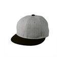 ツートンフラットブリムグレーベースボールキャップ
