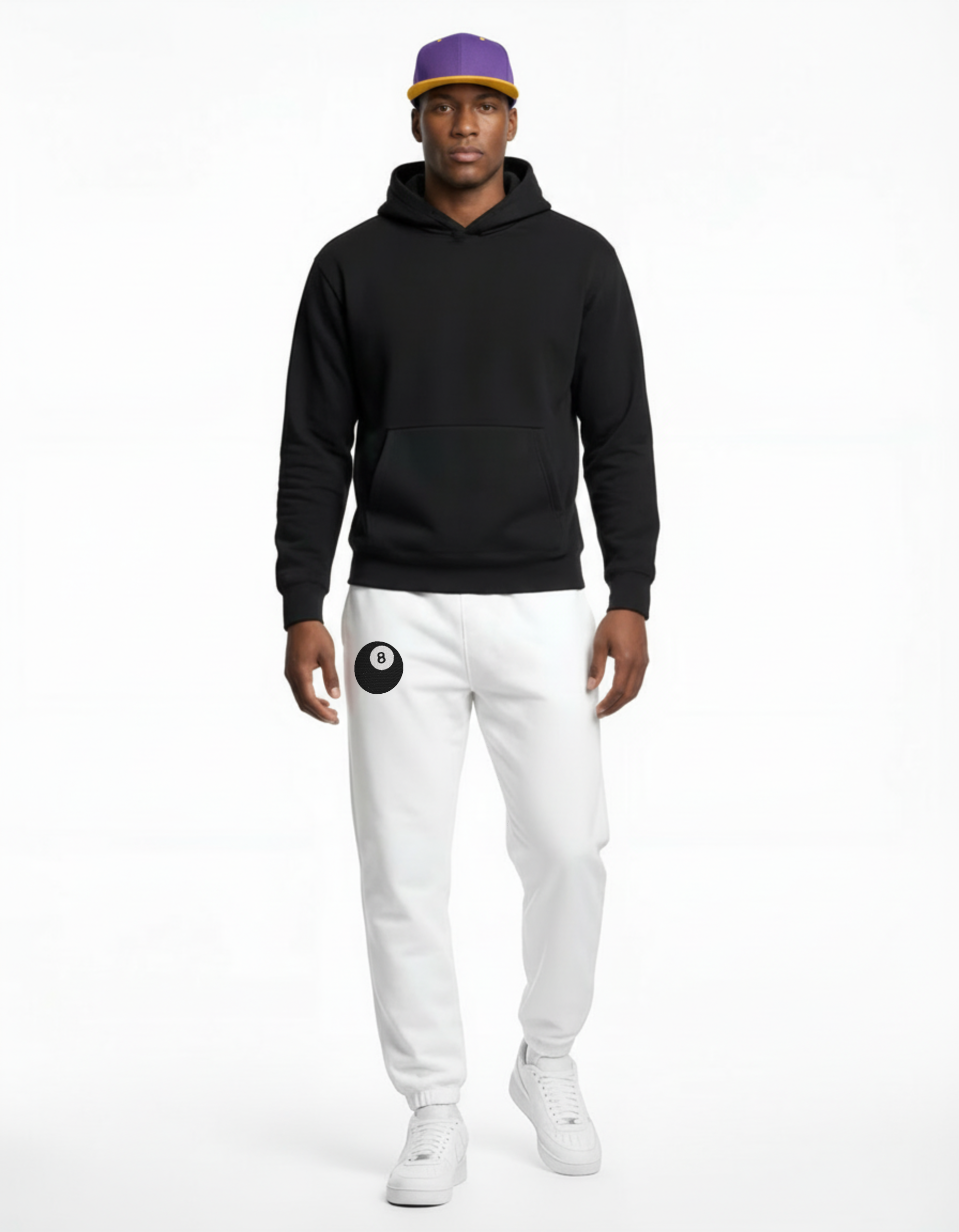 Billiard Ball Eight Embroidered Sweatpants