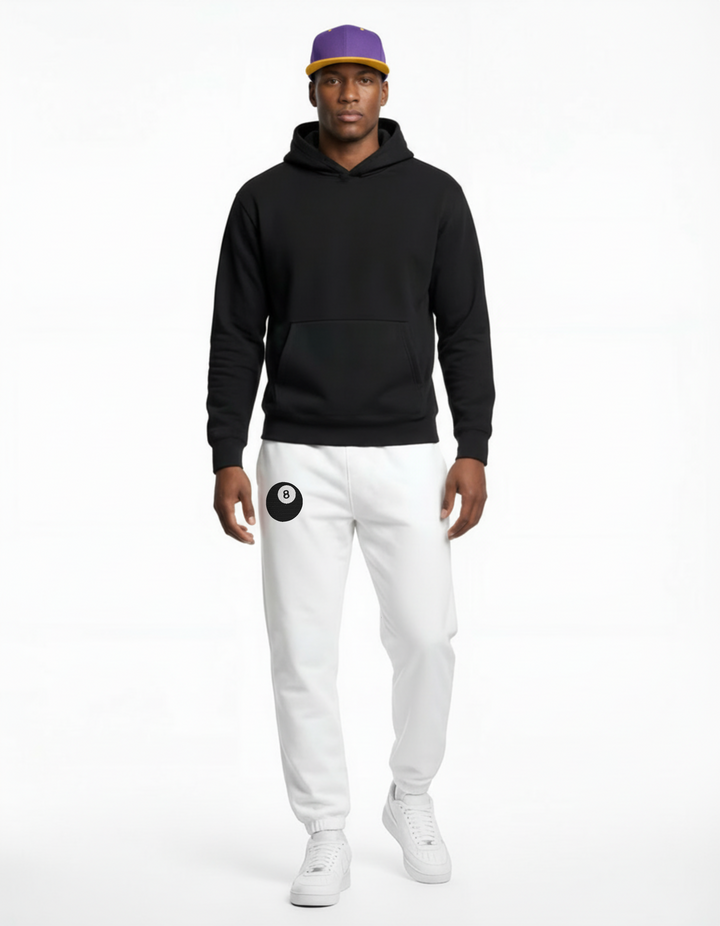 Pantalones deportivos bordados con ocho bolas de billar