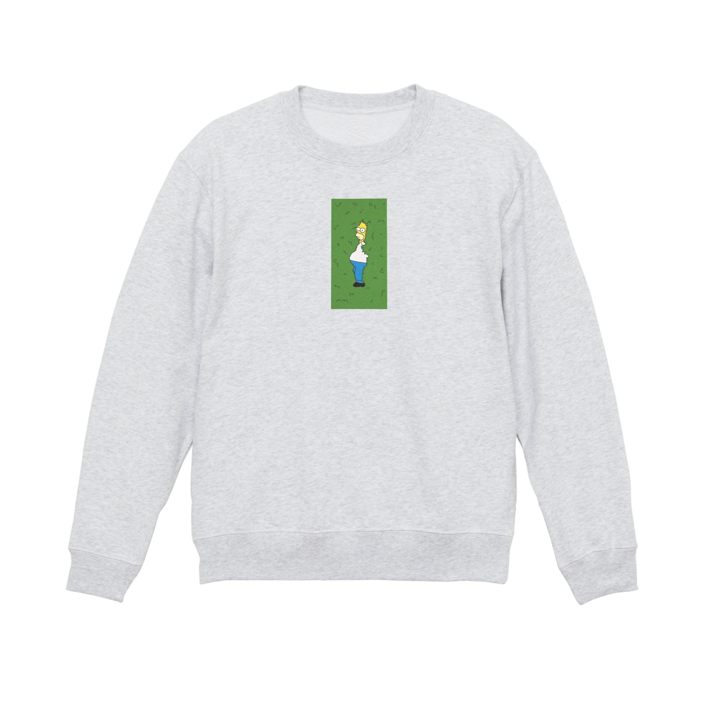 Homer Simpson Hiding in Bush Embroidery Hoodie | Sweatshirt | T-shirt