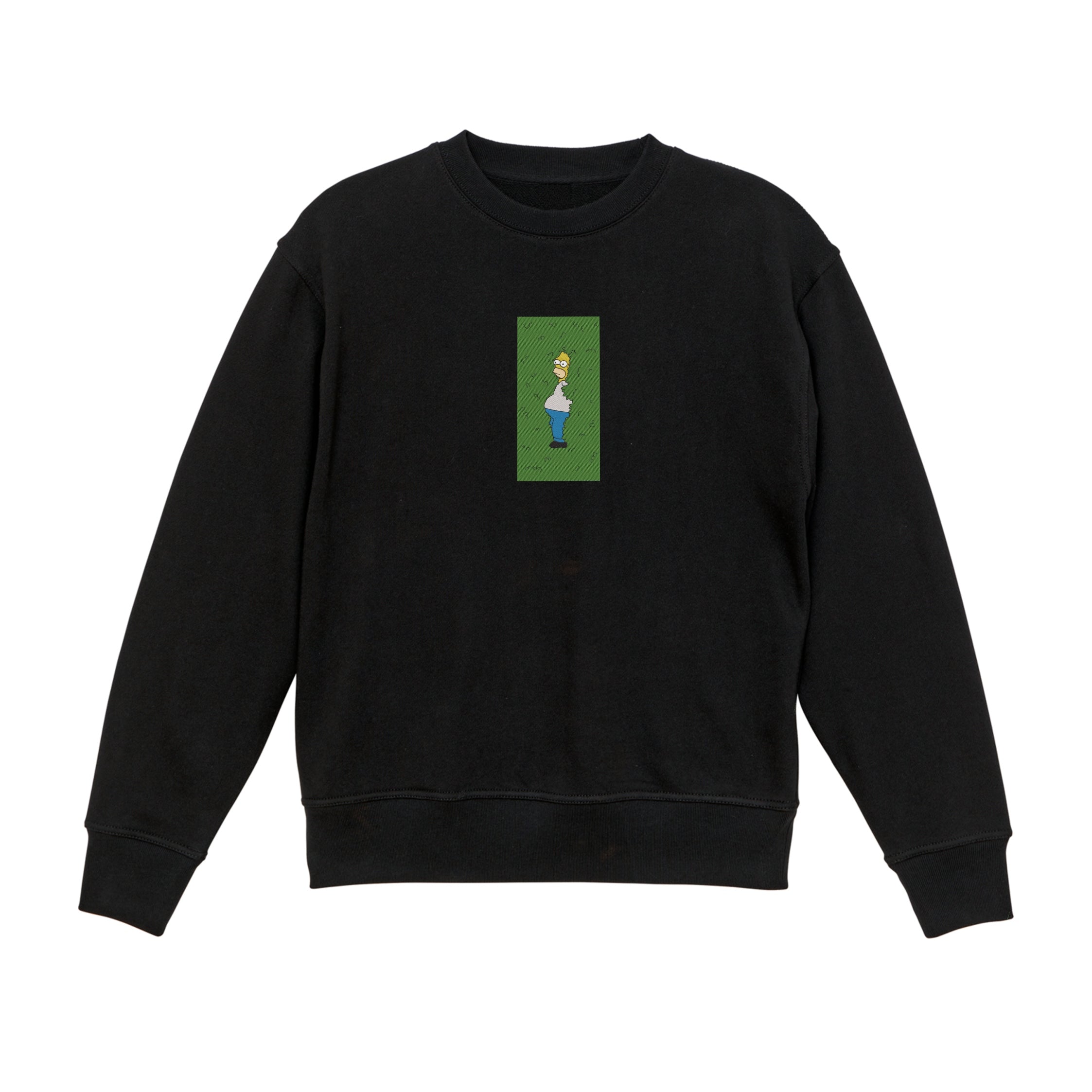 Homer Simpson Hiding in Bush Embroidery Hoodie | Sweatshirt | T-shirt
