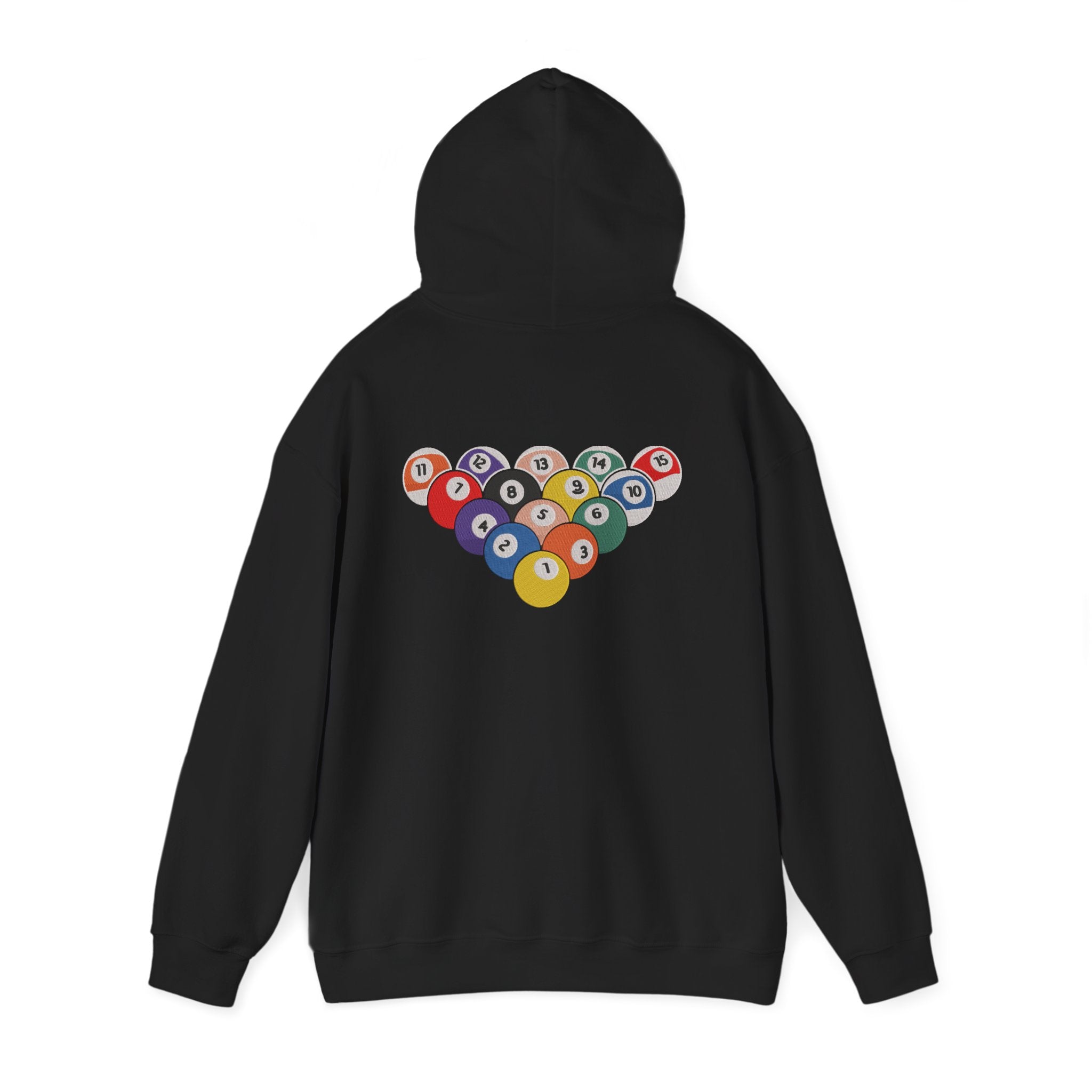 Billiard Eight Ball Rack Embroidery Hoodie | Sweatshirt