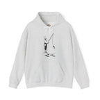 Fisherman Minimal Line Art Embroidery Hoodie | Sweatshirt | T-shirt