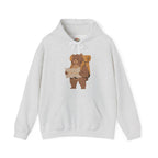 Nature Lover Bear Hiker Reading Map Embroidery Hoodie | Sweatshirt | T-shirt