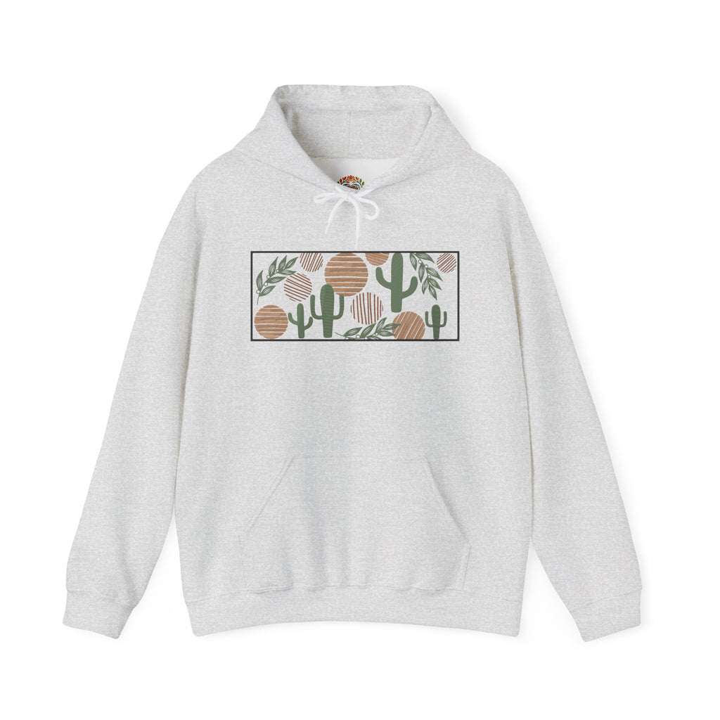 Boho Desert Cactus Southwestern Botanical Illustration Embroidery Hoodie | Sweatshirt