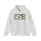 Boho Desert Cactus Southwestern Botanical Illustration Embroidery Hoodie | Sweatshirt