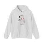 FamilyGuy Brian Holding Martini Funny Pet Cocktail Hilarious Embroidery Hoodie | Sweatshirt | T-shirt