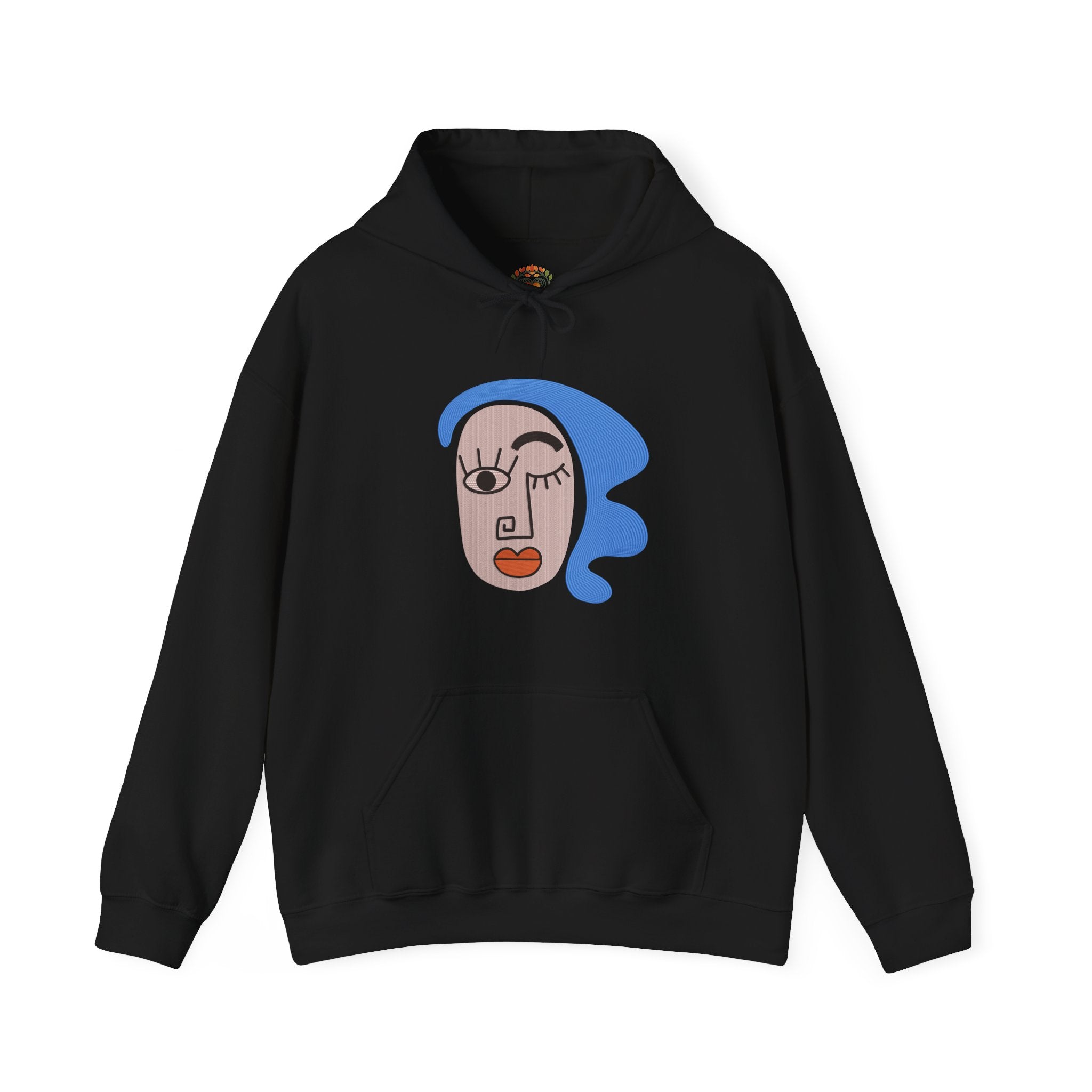 Artistic Indian Abstract Face Illustration  Embroidery Hoodie | Sweatshirt | T-shirt