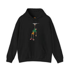 Man Hanging Mountain Cartoon Climber Embroidery Hoodie | Sweatshirt | T-shirt
