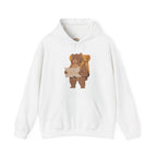Nature Lover Bear Hiker Reading Map Embroidery Hoodie | Sweatshirt | T-shirt