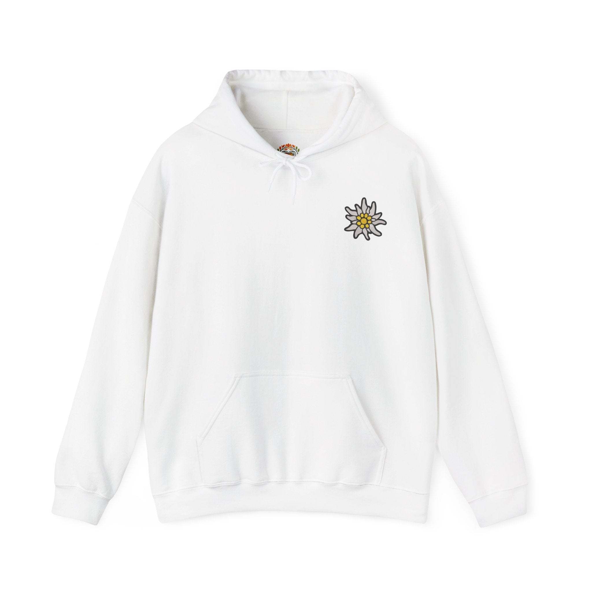 エーデルワイスフラワー アルパインフローラル チェストパッチ 刺繍 パーカー | スウェットシャツ | Tシャツ