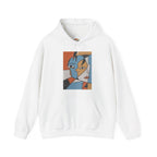 Abstract Cubist Face Embroidery Hoodie | Sweatshirt