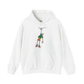 Man Hanging Mountain Cartoon Climber Embroidery Hoodie | Sweatshirt | T-shirt