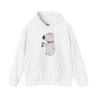 FamilyGuy Brian Holding Martini Funny Pet Cocktail Hilarious Embroidery Hoodie | Sweatshirt | T-shirt