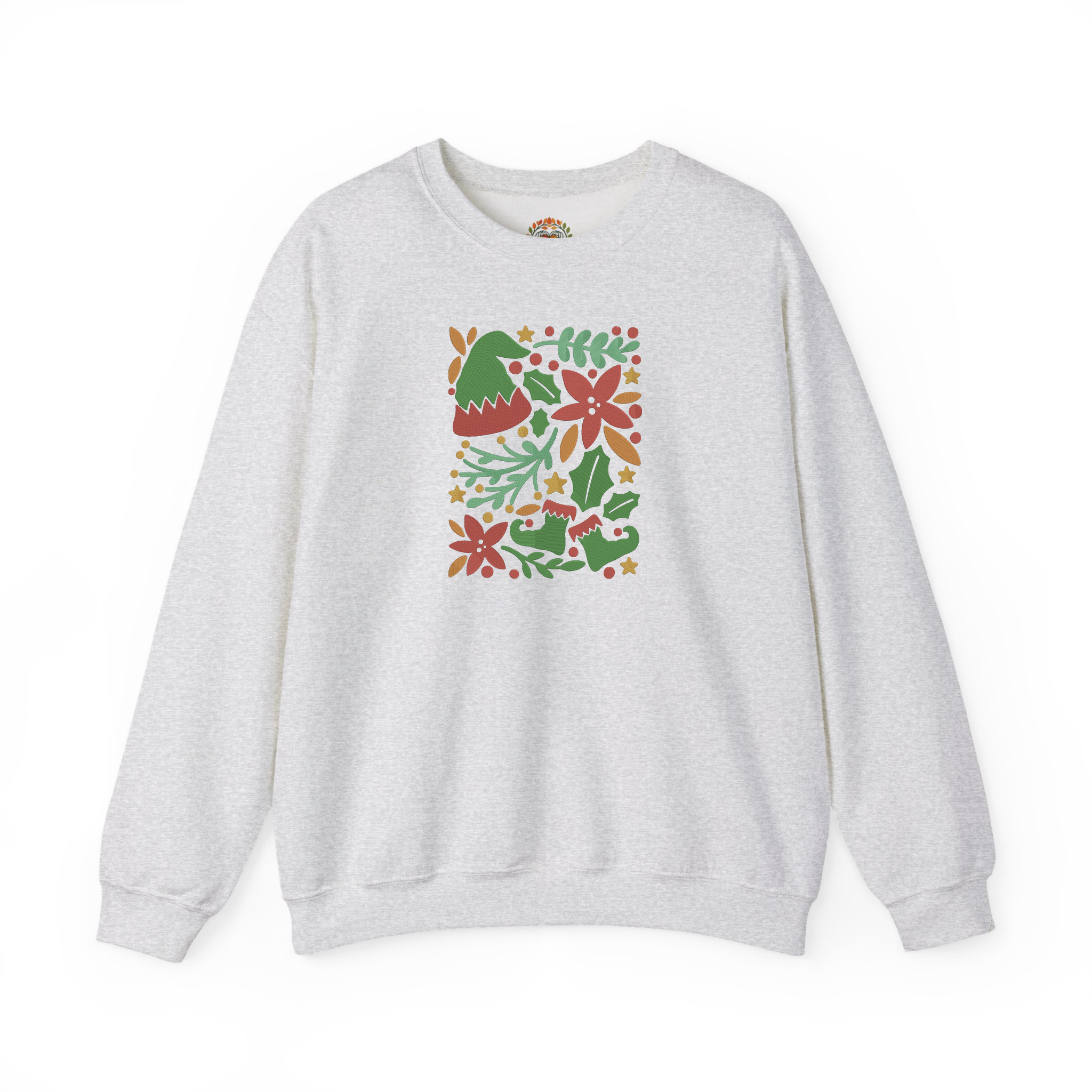 Christmas Decoration Colorful Abstract Embroidery Hoodie | Sweatshirt | T-shirt