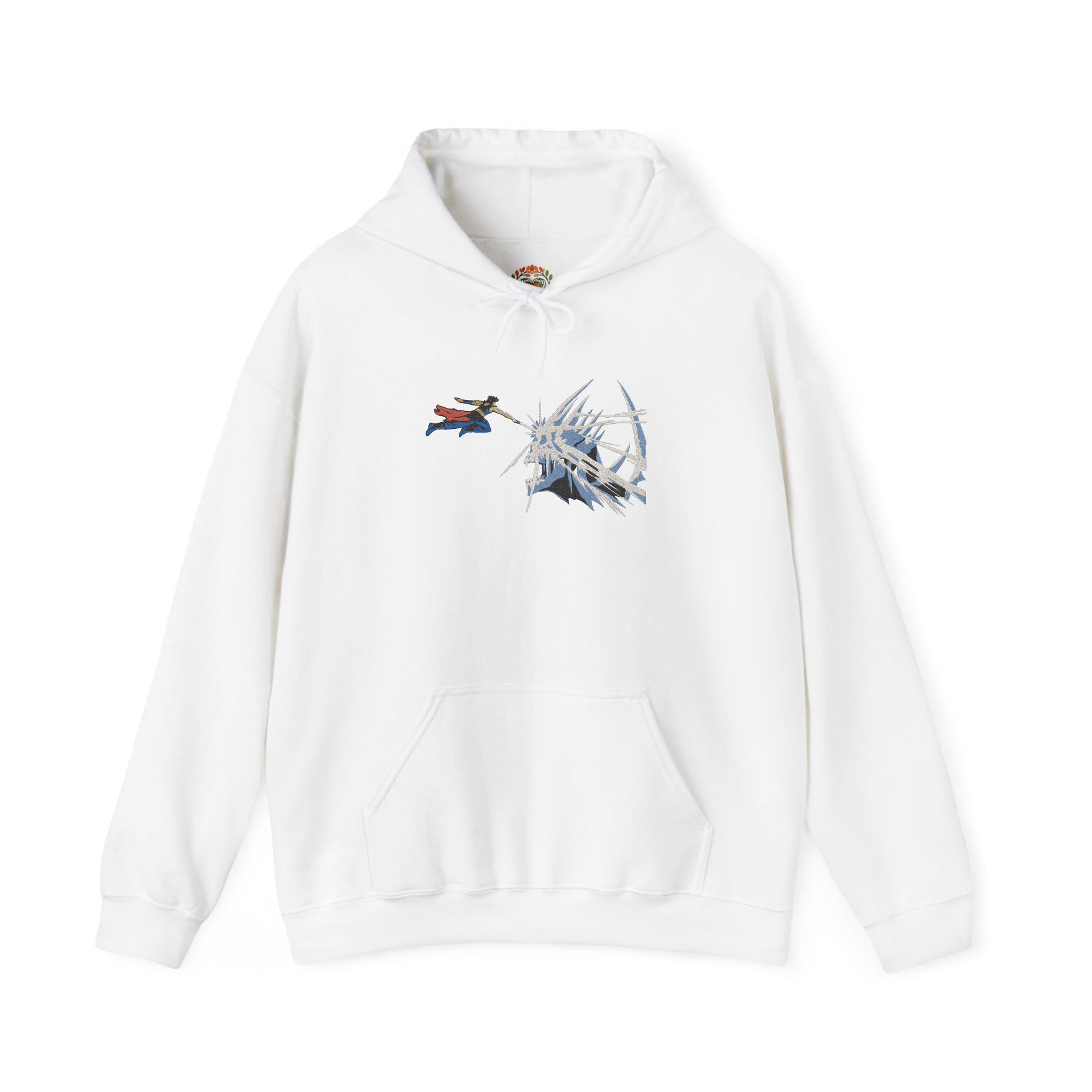 Anime Fantasy Skull Fight Premium Heavyweight Embroidered Hoodie and Sweatshirt