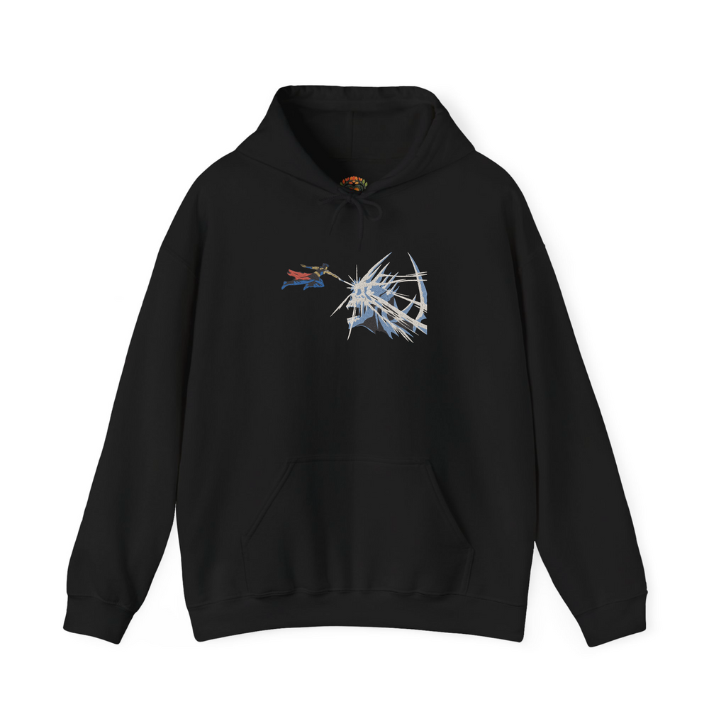 Anime Fantasy Skull Fight Premium Heavyweight Embroidered Hoodie and Sweatshirt