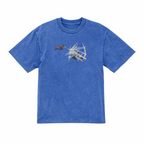 Anime Fantasy Skull Fight Premium Cotton Heavyweight Embroidered T shirt