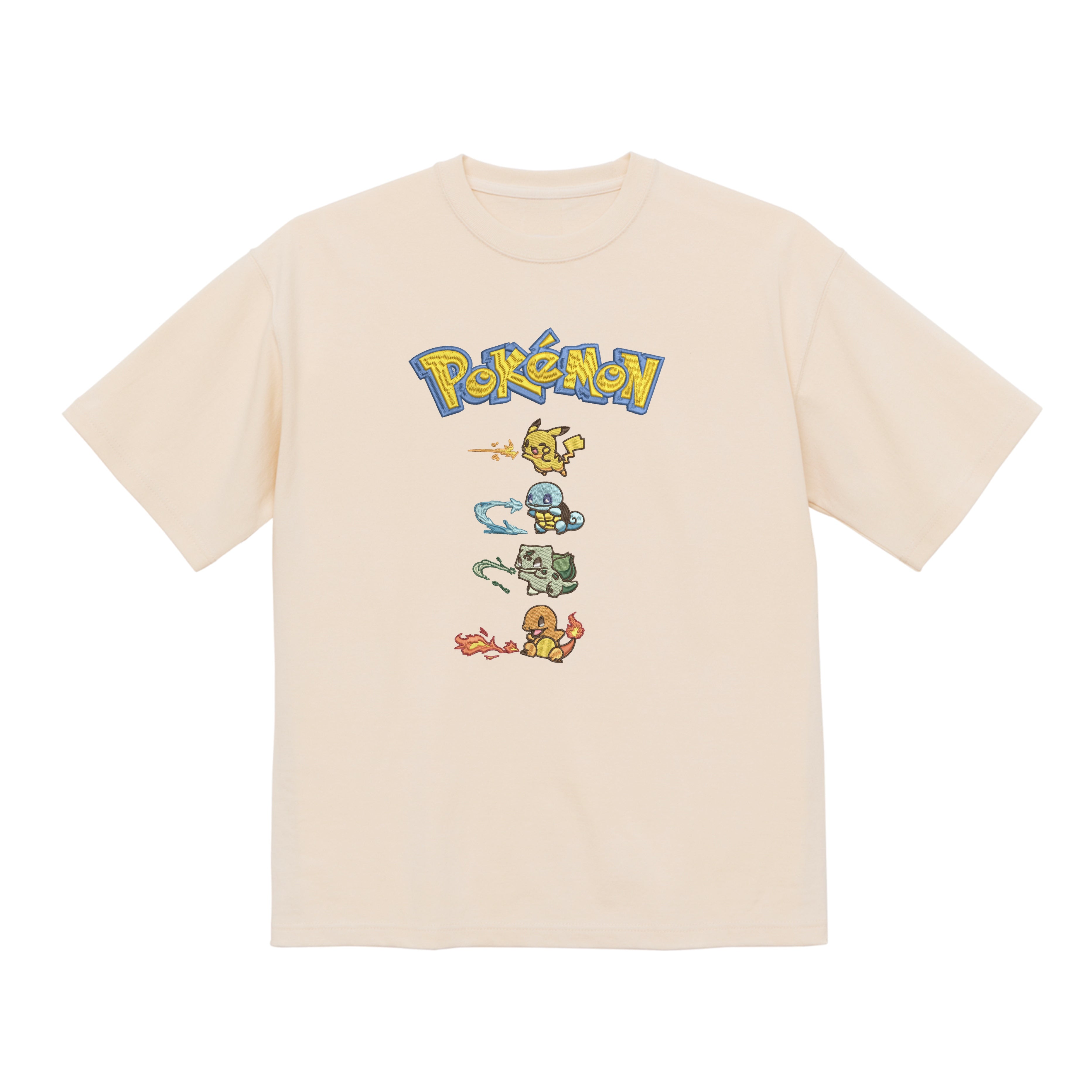 Pokemon Avatar Benders Style Embroidered Premium T shirt