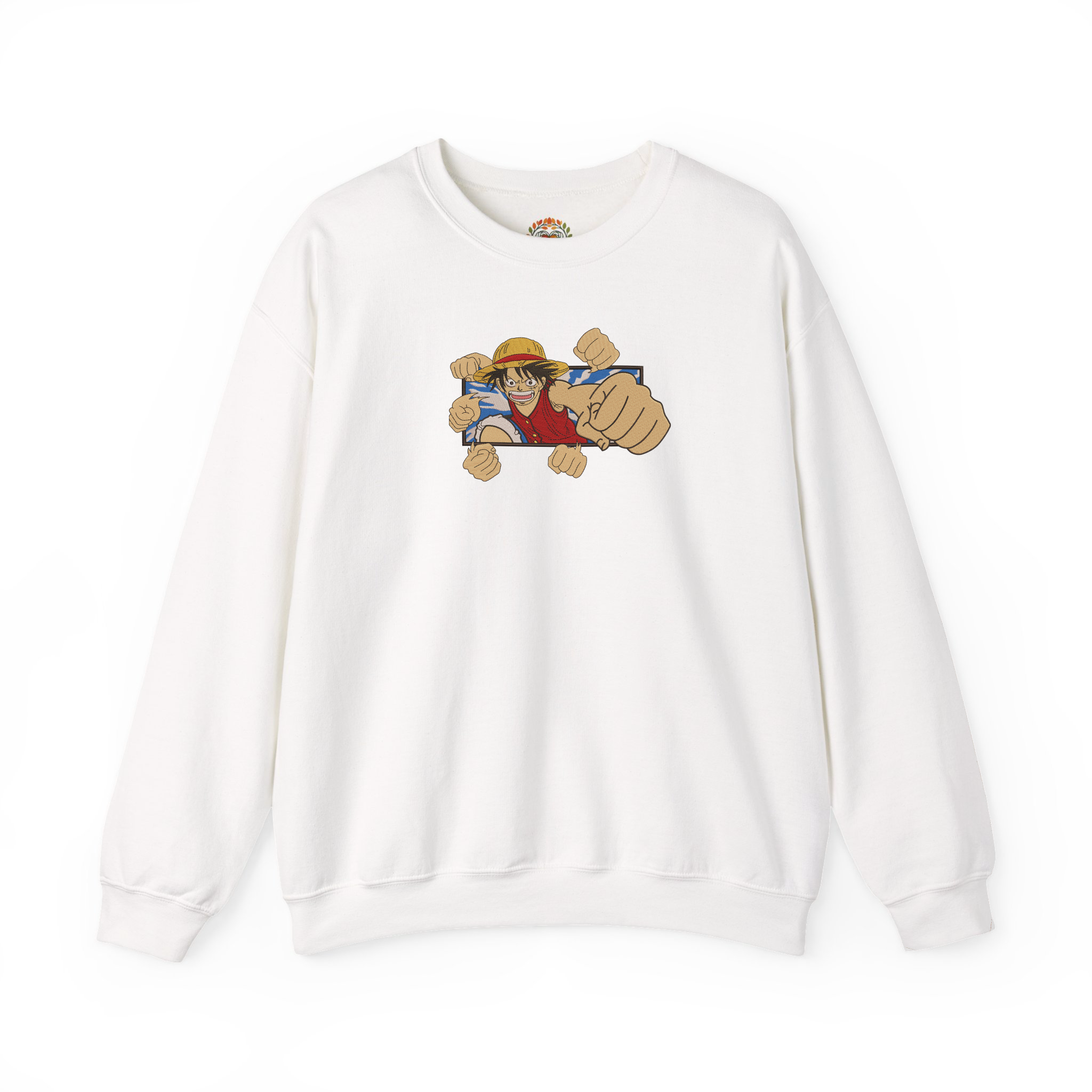 モンキー・D・ルフィ ゴムゴムのパンチ ワンピース 刺繍 パーカー | スウェットシャツ | Tシャツ